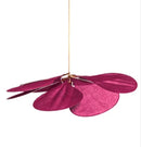 Axyaa Petal Pendant Light: Colorful Floral Fabric Chandelier for Home Living Room