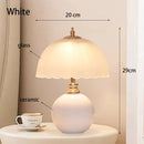 Axyaa Mushroom Glass Ceramic Bedside Lamp