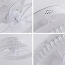 Axyaa Smart LED Ceiling Fan Lights, RGB Dimming, Adjustable Wind Speed, White 45cm