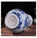 Axyaa Dragon Pattern Ceramic Vase - Jingdezhen Imitation Official Kiln Crackle Glaze