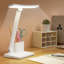 Axyaa LED Desk Lamp 3-Level Dimmable Touch Night Light, USB Rechargeable, Foldable Table Lamp