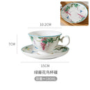 Axyaa Ceramic Flower Vine Coffee Cup Set