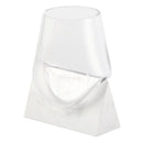 Axyaa Glass Vase on Marble Base for Modern Home Décor