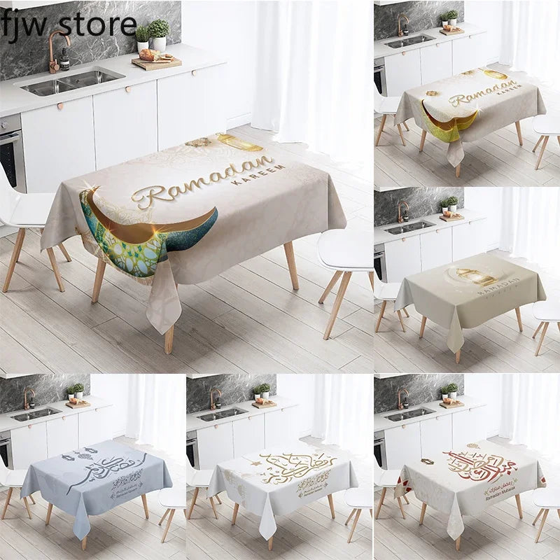 Axyaa Ramadan Kareem Mosque Decorative Tablecloth