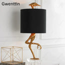 Axyaa Ostrich Shape Table Lamp - Modern Led Lighting Fixtures for Home Decor