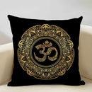 Axyaa Hamsa Cushion Cover, Mandala Sofa Pillow Case, 45x45cm