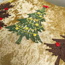 Axyaa Embroidered Elk & Snowflake Christmas Pillowcase Set
