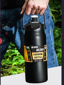 Axyaa Stainless Steel Thermal Tumbler with Straw: Hot & Cold Water Bottle