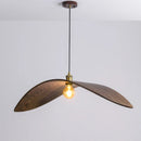 Axyaa Walnut LED Pendant Lamp Minimalist Chandelier