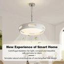 Axyaa LED Ceiling Fan Light with Remote Control for Living Room and Bedroom