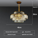 Axyaa Luxury Gold Crystal Chandelier for Living Room Villa Kitchen Decor