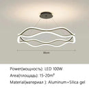 Axyaa Modern Minimalist LED Chandelier for Luxe Living Room & Bedroom