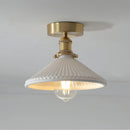 Axyaa Japanese Ceramic Luxe Chandelier: Kitchen Dining Restaurant Bar Bedside LED CeilingLamp