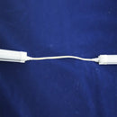 Axya 20cm Double End 3 Pin LED Tube Connector Extension Cord White