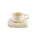 Axyaa Ceramic Coffee Cup Set: European Afternoon Tea, Breakfast Saucer, Dessert Plate, Gift