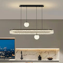 Axyaa Luxury Crystal Ceiling Chandelier LED Pendant Light for Living & Dining Room
