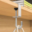 Stainless Steel Backpack Hooks for School and Office Desktop Organization by Axyaa