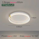 Axyaa Nordic LED Ceiling Lamp - Modern Bedroom Lighting