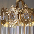 Axyaa Crown Crystal Table Lamp LED Luxury Retro Bedroom Living Room Bedside
