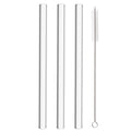 Axyaa High Borosilicate Glass Straw for Bubble Tea Smoothies Cocktails