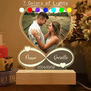 Axyaa Personalized Photo Love Frame Acrylic Plaque Anniversary Valentine's Day Gift