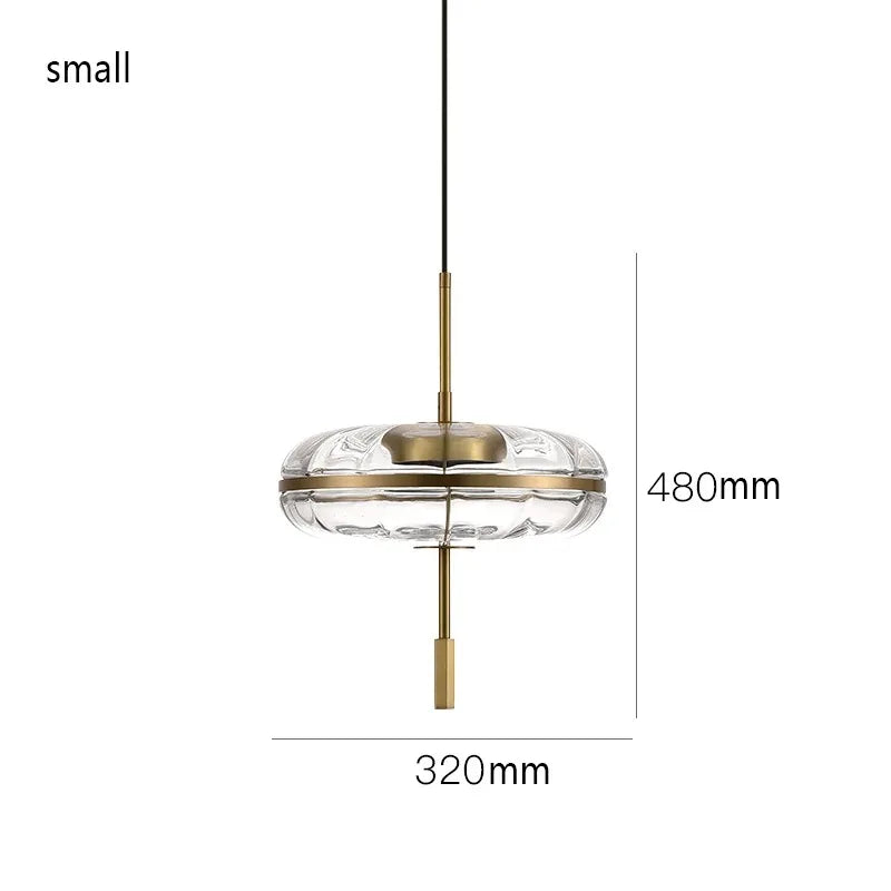 Axyaa Copper Glass LED Pendant Lights for Living Room, Restaurant, Hotel & Cafe