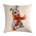Axyaa Cute Animal Print Pet Pillow Cover for Home Sofa Decoration