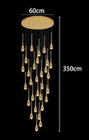 Axyaa Crystal Chandeliers LED Ceiling Lamp for Living Room