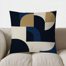 Geometric Pattern Throw Pillow by Axyaa for Modern Decor - Sofa, Bedroom, Car