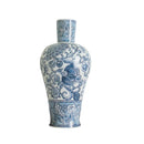 Axyaa Blue & White Porcelain General's Jar Vase Home Decoration