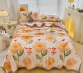 Axyaa Cloud Mink Velvet Cover Blanket - Milk Fiber Printed Blanket