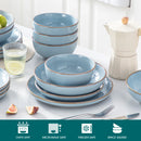 Axyaa Nymph 16/32-Piece Ceramic Tableware Set - Dinner/Dessert/Soup Plate/Bowl 4 Color Options