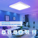 Axyaa Smart Dimming Wifi RGB LED Ceiling Light - Remote Control, Alexa Compatible