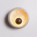 Axyaa Dark Wood Natural Stone Wall Light 20cm Indoor Atmosphere Lamp