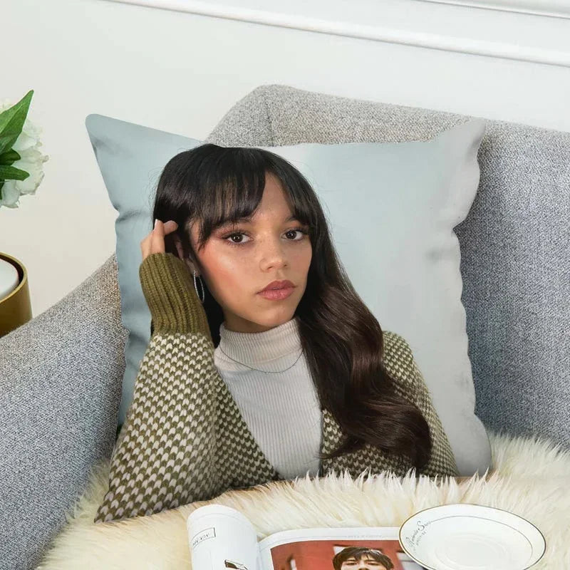 Jenna Ortega Body Pillow Cover 40x40 - Axyaa Decorative Cushion Case