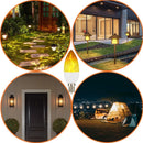 Axyaa LED Flame Bulb 5W E14 Corn Lamp Dynamic Flickering Candle Light