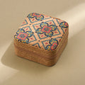 Axyaa Leather Jewelry Storage Box with Functional Divisions