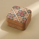 Axyaa Leather Jewelry Storage Box with Functional Divisions