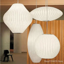 Silk Japanese Pendant Lights for Staircase by Axyaa - LED Restaurant Lighting