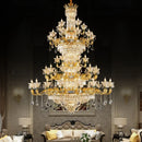 Axyaa All-Copper Crystal Chandelier: Luxurious European Court Style LED Living Room Lamp