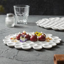 Axyaa 2024 Dessert Plate: High-End White Ceramic for Japanese & Western Cuisine