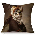 Axyaa Cat Portrait Nordic Art Pillow Cover