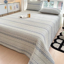 Axyaa Spring Cotton High-Temp Sand-Washed Bed Cover Single Piece, Winter Padded Bed for One