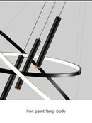 Axyaa LED Chandeliers: Modern, Round, Ceiling Hanging Lamp for Home Lighting
