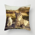 Axyaa Cute Cat Animal Pillowcase for Sofa Decoration in Living Room