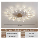 Axyaa Fan-shaped LED Ceiling Lamp: Modern Nordic Design for Stylish Indoor Lighting
