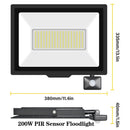 Axyaa Induction LED Flood Light with Adjustable PIR Sensor - Outdoor Floodlight