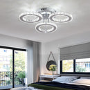 Axyaa Crystal Ceiling Chandelier: Modern Pendant Light for Living Room, Dining, Bedroom.
