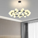 Axyaa Glass Chandelier Pendant Light for Living Room Kitchen Bar Decor