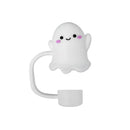 Axyaa Halloween Silicone Straw Toppers 5PCS Set for 10mm Straws